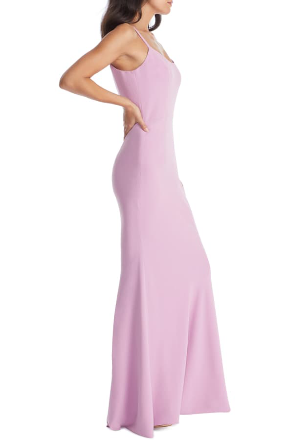 dress the population jodi crepe evening dress