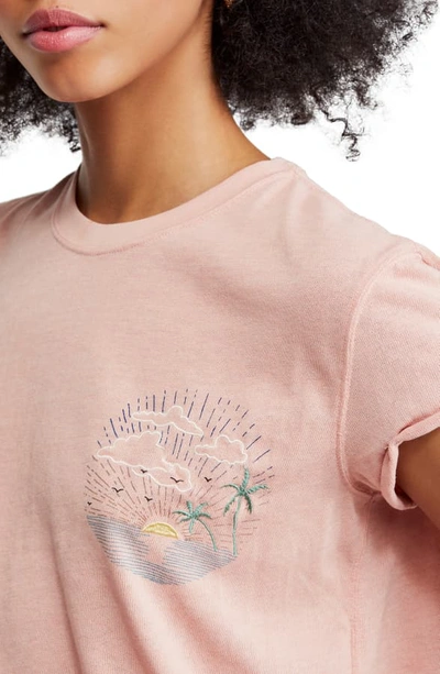 Shop Free People Wipe Out Graphic Tee In Pink