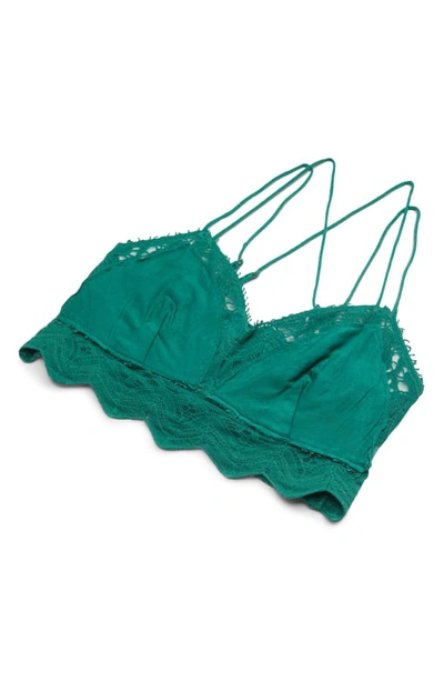 Shop Free People Intimately Fp Ilektra Lace Bralette In Green