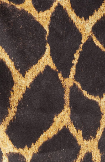 Shop L Agence Jane Giraffe Print Silk Camisole In Sienna Safari