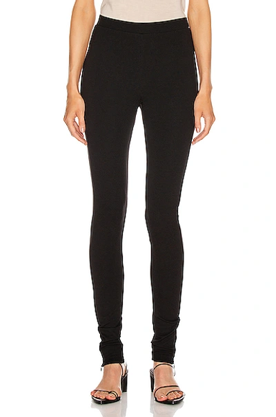 Shop Totême Zip Legging In Black