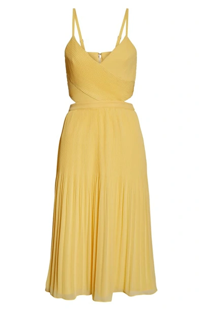 Shop Ali & Jay For The Gram Chiffon Midi Dress In Sunshine