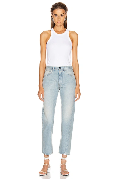 Totême Ribbed Cotton Blend Tank Top In White