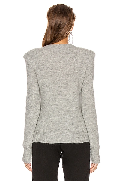 Shop Isabel Marant Flora Sweater In Gray In Light Grey