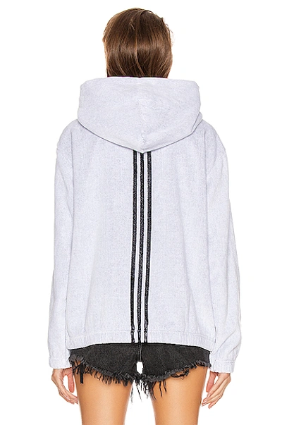 Shop Adidas Originals By Alexander Wang Adidas By Alexander Wang Towel Hoodie In Gray In White