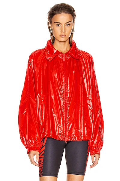 Shop Givenchy Removable Logo Hoodie Windbreaker In Pop Red