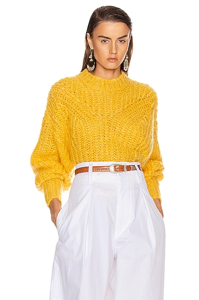 Shop Isabel Marant Inko Sweater In Yellow