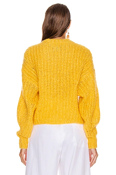 Shop Isabel Marant Inko Sweater In Yellow