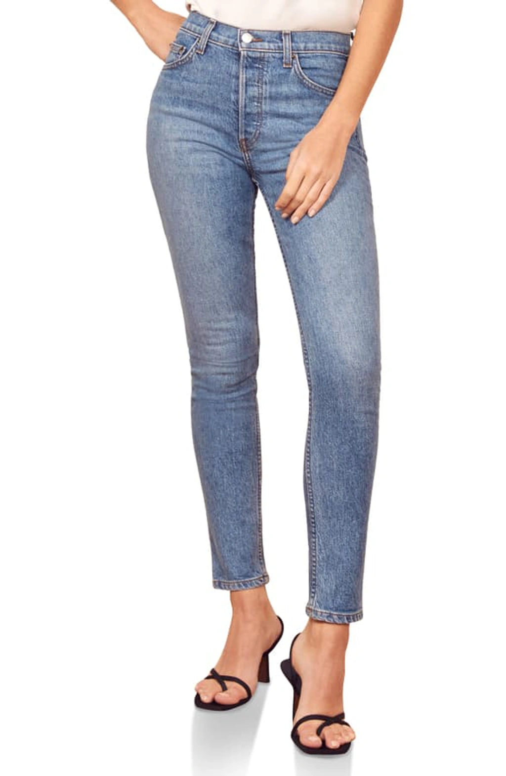 Reformation Serena High Waist Skinny Jeans In Maya ModeSens