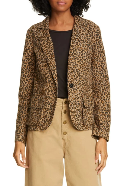 Shop Nili Lotan Addison Leopard Print Blazer