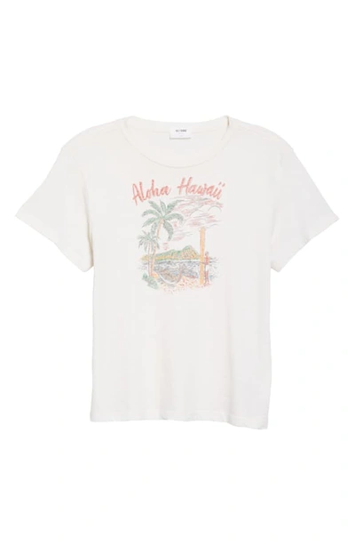Shop Re/done Aloha Graphic Tee In Vintage White