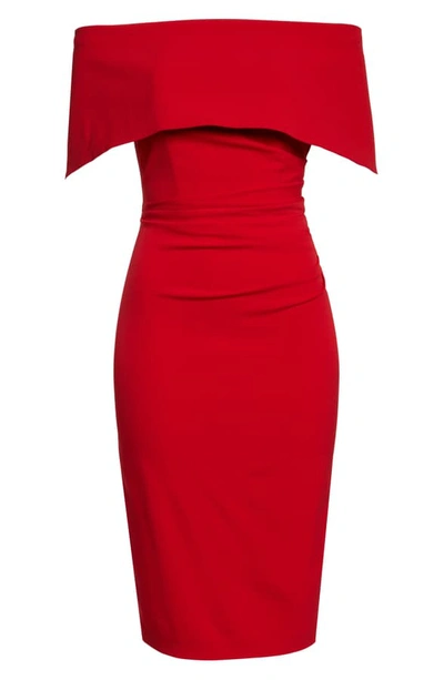 Shop Vince Camuto Popover Dress In Red