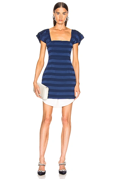 Shop Atoir State Lines Dress In Blue,stripes In Navy Stripe