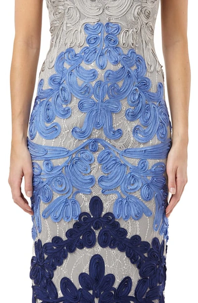 Shop Js Collections Soutache Lace Midi Dress In French Blue Multi