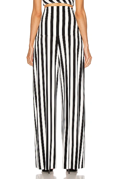 Shop Norma Kamali High Waist Pleat Pant In Stripe
