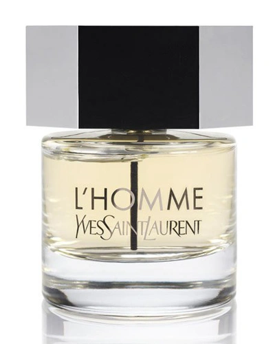 Shop Saint Laurent L'homme Eau De Toilette, 2.0 Oz. In Transparent