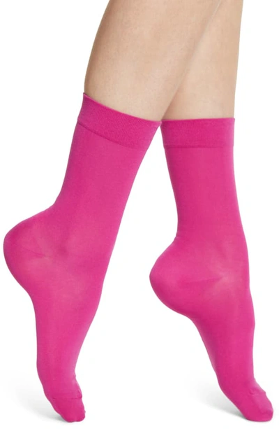 Shop Falke Cotton Touch Cotton Blend Socks In Pink