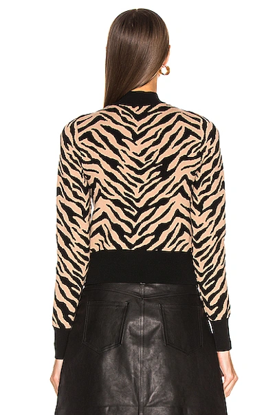 Shop A.l.c . Lola Sweater In Animal Print,black,neutral In Taupe & Black