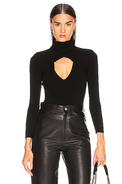 Shop A.l.c . Twist Sweater In Black