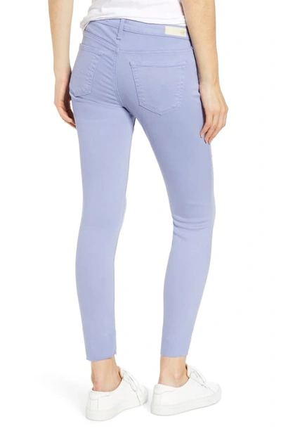 Shop Ag The Legging Ankle Super Skinny Jeans In Sulfur Purple Aster