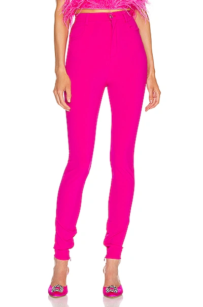 Shop Attico Stretch Legging In Pink In Fuchsia