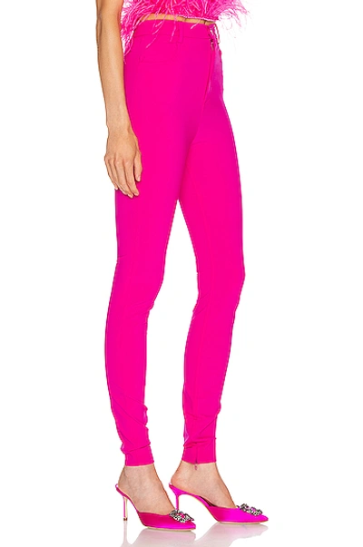 Shop Attico Stretch Legging In Pink In Fuchsia