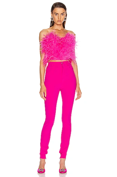 Shop Attico Stretch Legging In Pink In Fuchsia
