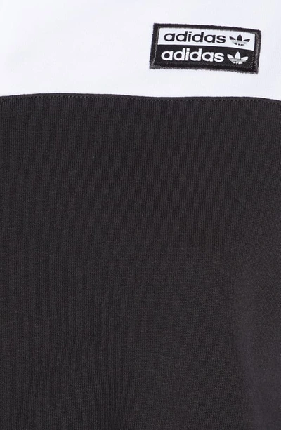 Shop Adidas Originals Quarter Zip Pullover In White/ Black