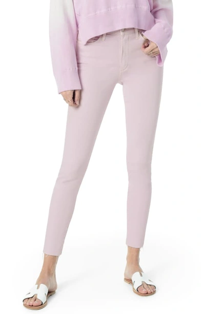 Shop Joe's Flawless - Icon Raw Hem Crop Skinny Jeans In Lavender