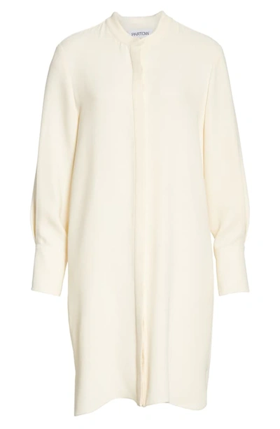 Shop Partow Roz Long Sleeve Dress In Ivory