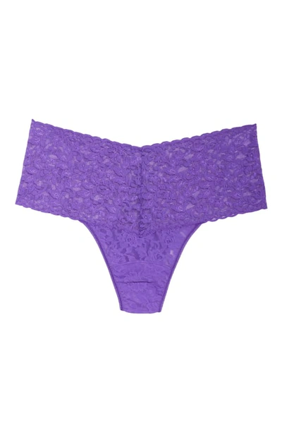 Shop Hanky Panky Retro Thong In Vibrant Violet Purple