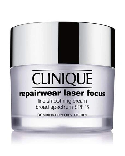 Shop Clinique 1.7 Oz. Repairwear Laser Focus Spf 15 Line Smoothing Cream - Combination Oily To Oily