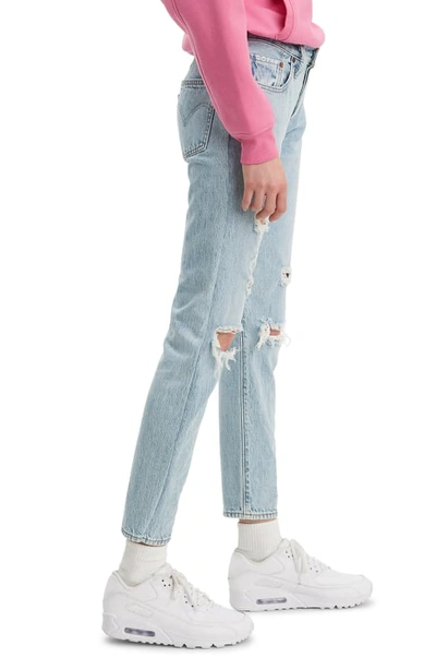 Shop Levi's 501 Ripped Tapered Leg Jeans In Montgomery Mood