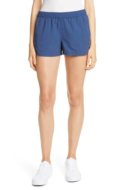 Shop Patagonia Barely Baggies Shorts In Stone Blue
