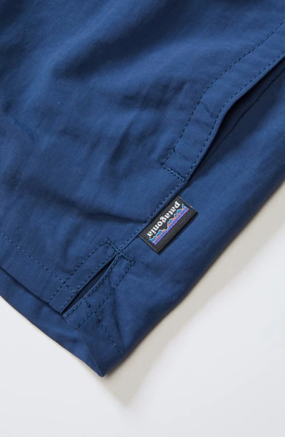 Shop Patagonia Barely Baggies Shorts In Stone Blue