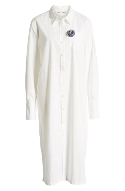 Shop Alex Mill Fine Maxi Shirtdress In White