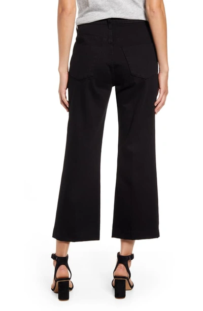 Shop J Brand Joan High Waist Crop Wide Leg Trouser Jeans In Black