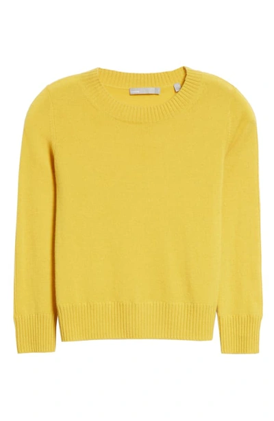 Shop Vince Shrunken Cashmere Sweater In Limonata