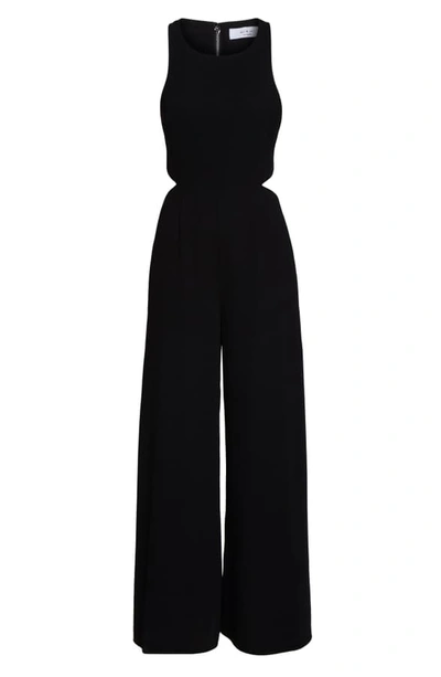 Shop Ali & Jay Rooftop Chiffon Tulip Leg Jumpsuit In Black