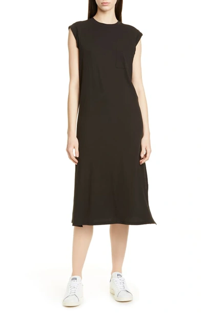 Shop Atm Anthony Thomas Melillo High Torsion Cotton Dress In Black