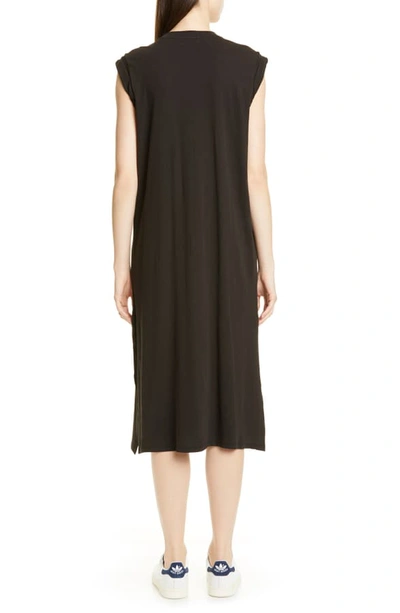 Shop Atm Anthony Thomas Melillo High Torsion Cotton Dress In Black