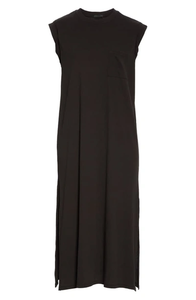 Shop Atm Anthony Thomas Melillo High Torsion Cotton Dress In Black