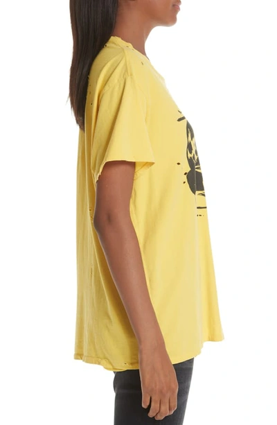 Shop R13 Sonic Youth Print Tee In Yellow