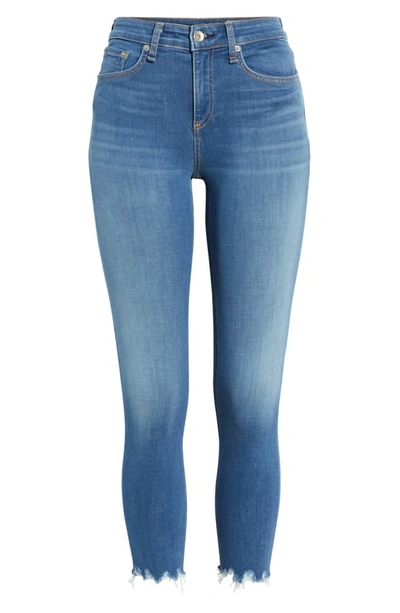 Shop Rag & Bone Cate Chewed Hem Crop Skinny Jeans In Flint