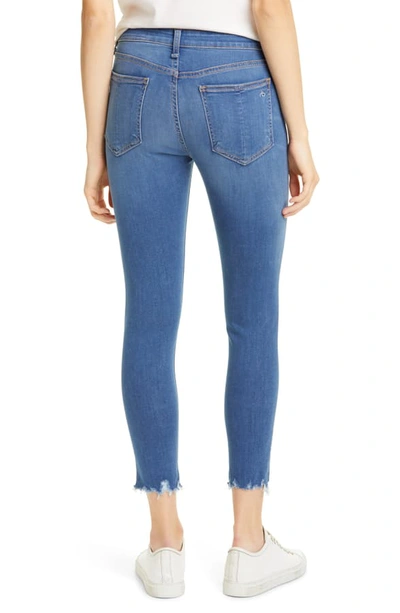 Shop Rag & Bone Cate Chewed Hem Crop Skinny Jeans In Flint