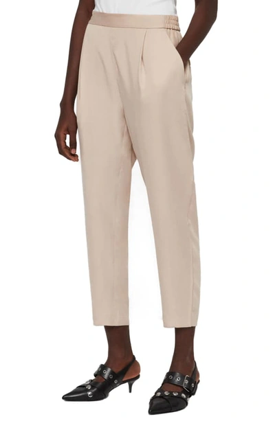 Shop Allsaints Alva Ankle Trousers In Nude Pink