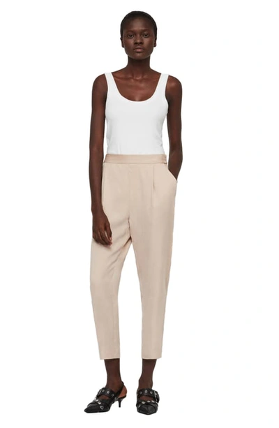 Shop Allsaints Alva Ankle Trousers In Nude Pink