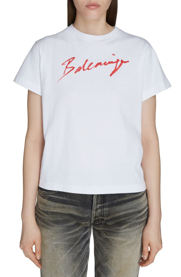 balenciaga signature t shirt