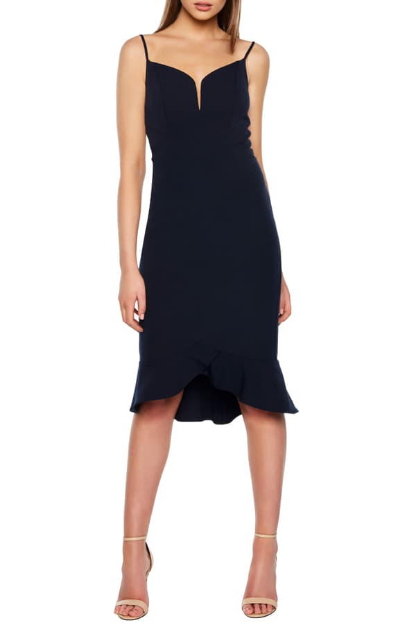 bardot kristen flounce dress
