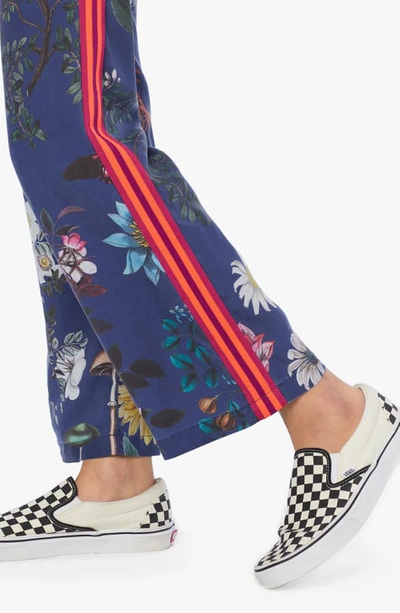 Shop Mother The Quickie Greaser Floral Side Stripe Pants In Seashores Of Old Mexico